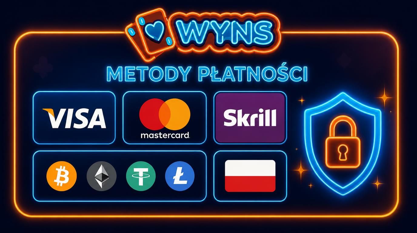 Ikony płatności i zabezpieczenia w kasynie
