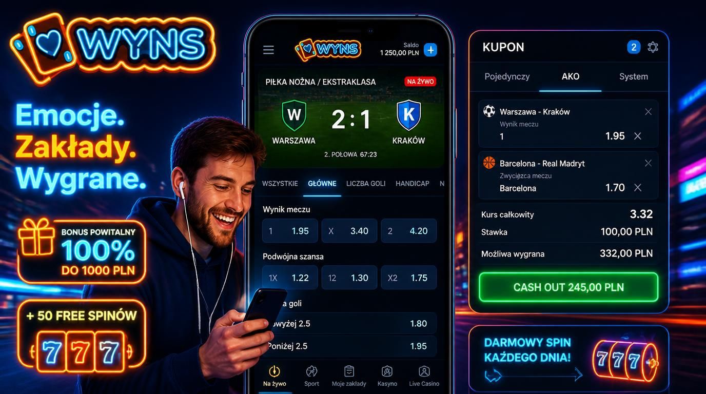 ekran telefonu z zakładami live, widoczny kupon, przycisk Cash Out i ikona bonusu